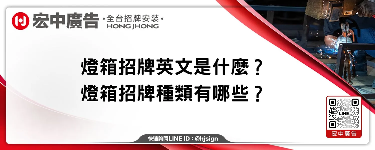 燈箱招牌英文是什麼？燈箱招牌種類有哪些？